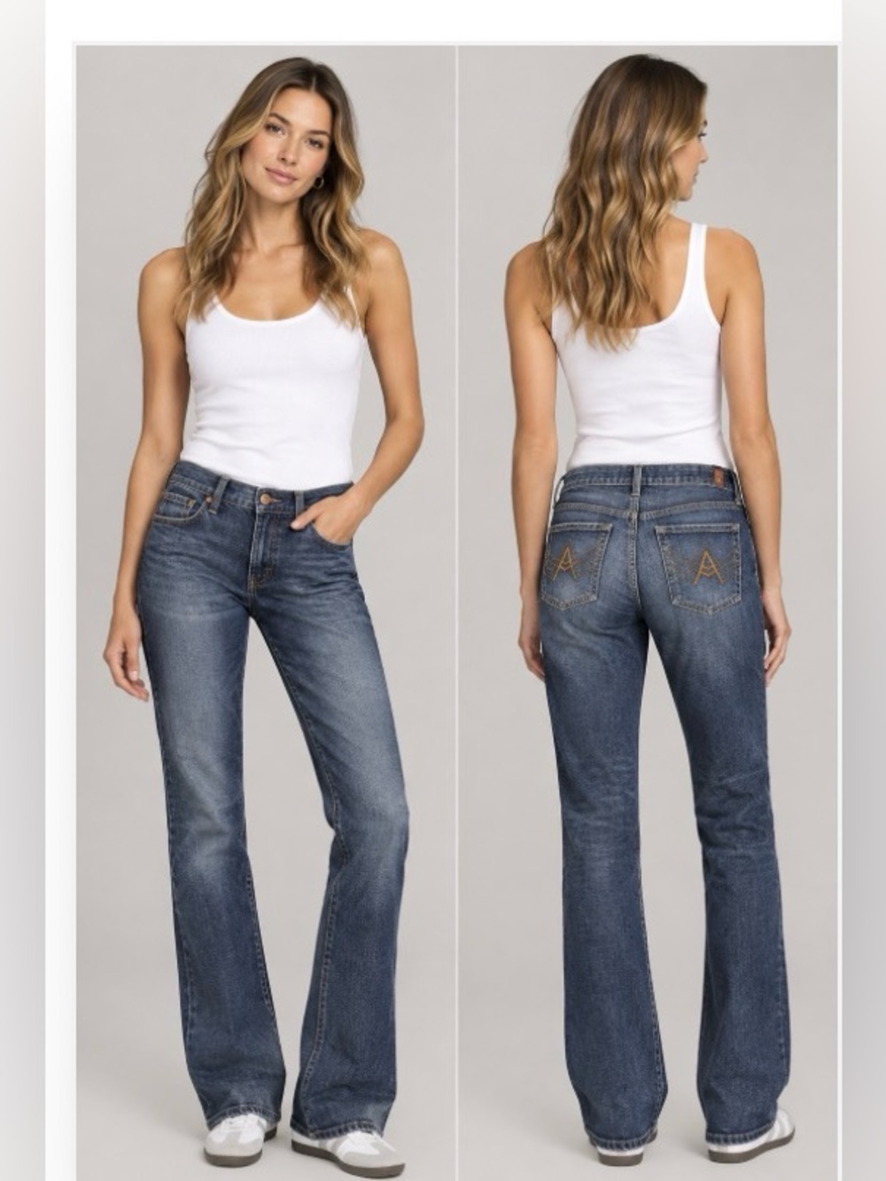 Seven 7 For All Mankind A pocket denim jeans 32 x 32" worn in look EUC Vintage